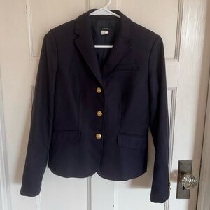J.Crew navy blue wool blazer size 4